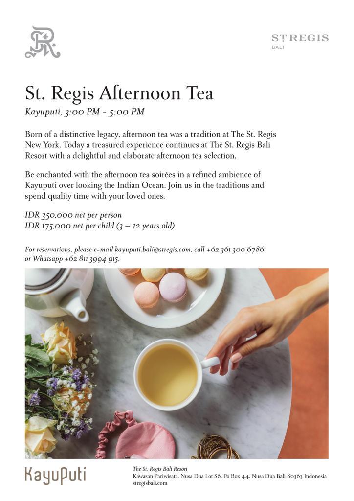 St Regis Afternon Tea